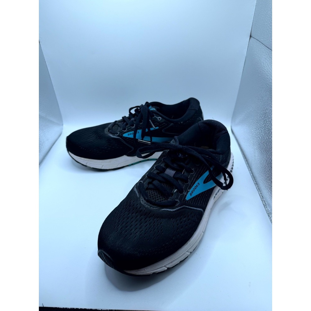 Brooks Ariel 20 1203151B064 Womens 9 B Sneaker Black Ebony Blue‎ Mesh Running